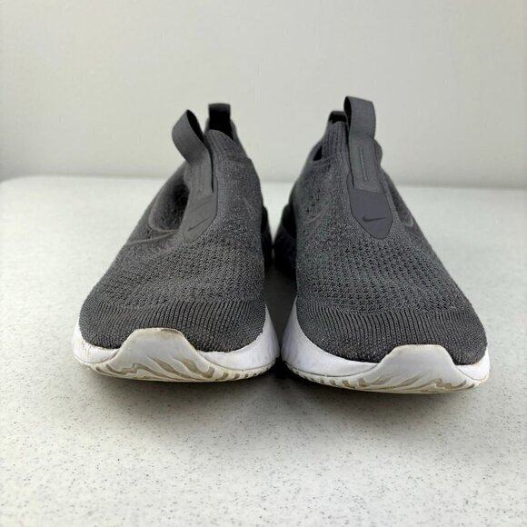 Nike Epic Phantom React Flyknit Sneakers Gray 7 - Picture 4 of 10